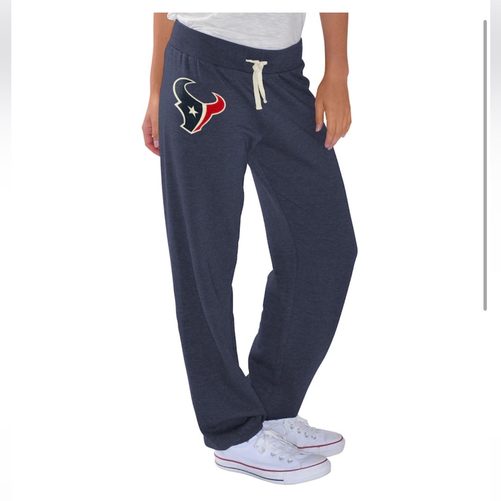 Women's Houston Texans G-Ill 4Her by Carl Banks Navy Scrimmage Fleece Pants